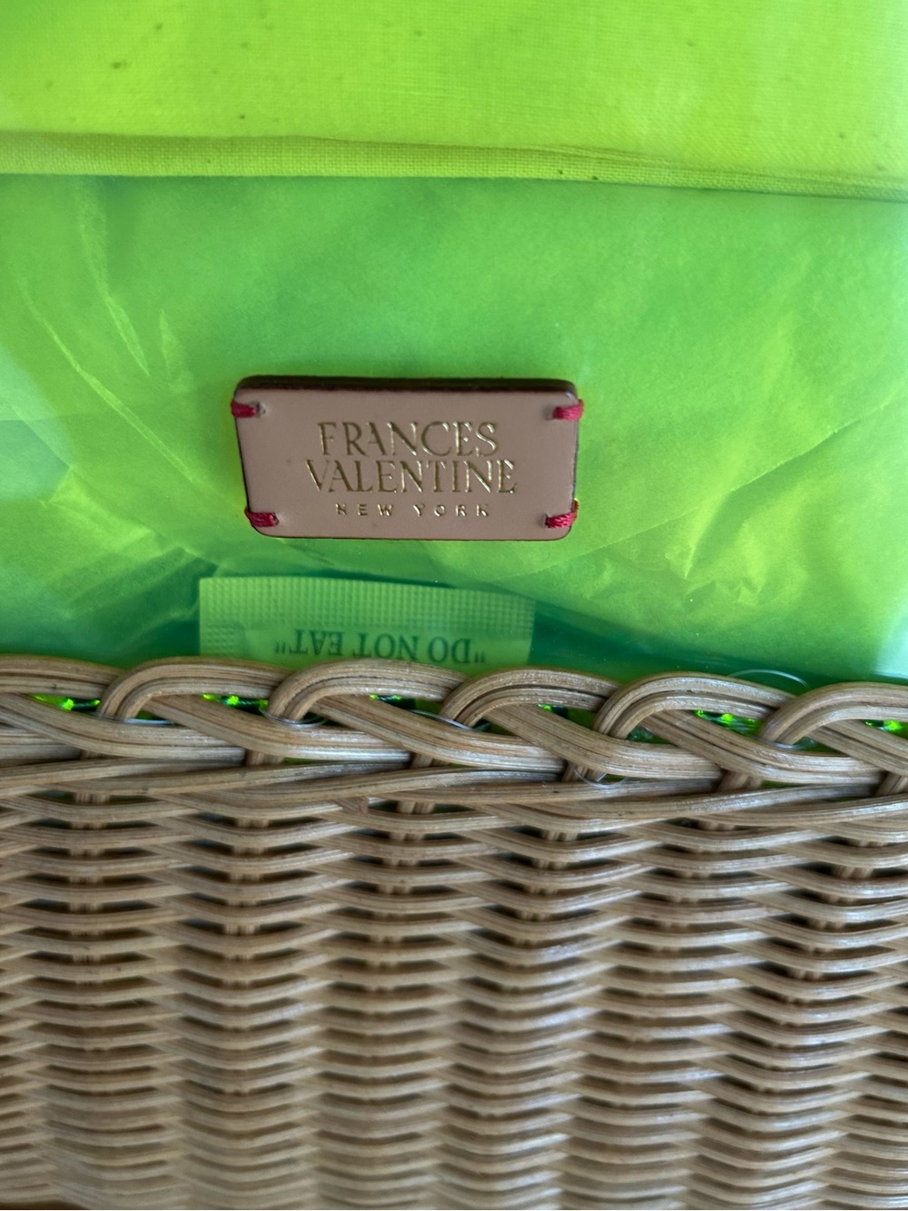 NWT Large Margaret Basket Tote from the designer brand Frances Valentine. - Picture 3 of 6
